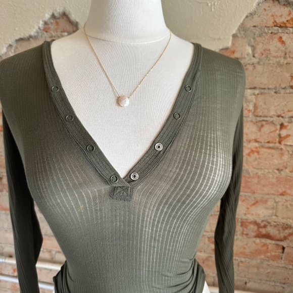 Moss Whipped Henley Shirt & Long Underwear/Brand Negative, SIZE XS - Picture 6 of 9